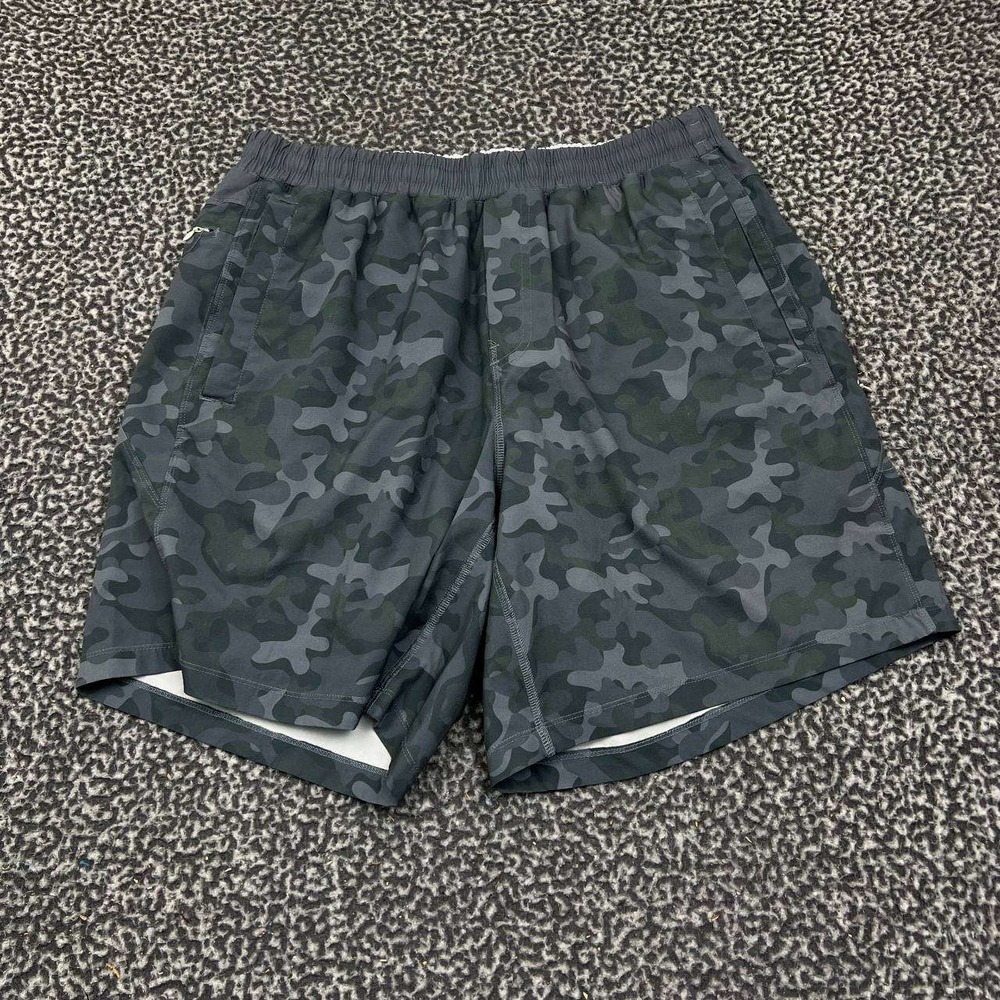 Freeballers Athletic Shorts Men XXL‎ Blue Camo Outdoor Pockets 2XL